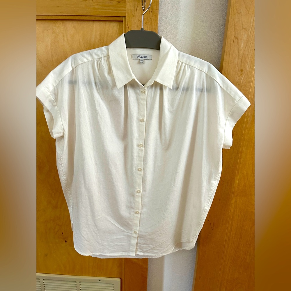 Madewell Cap-Sleeve A-Line Top